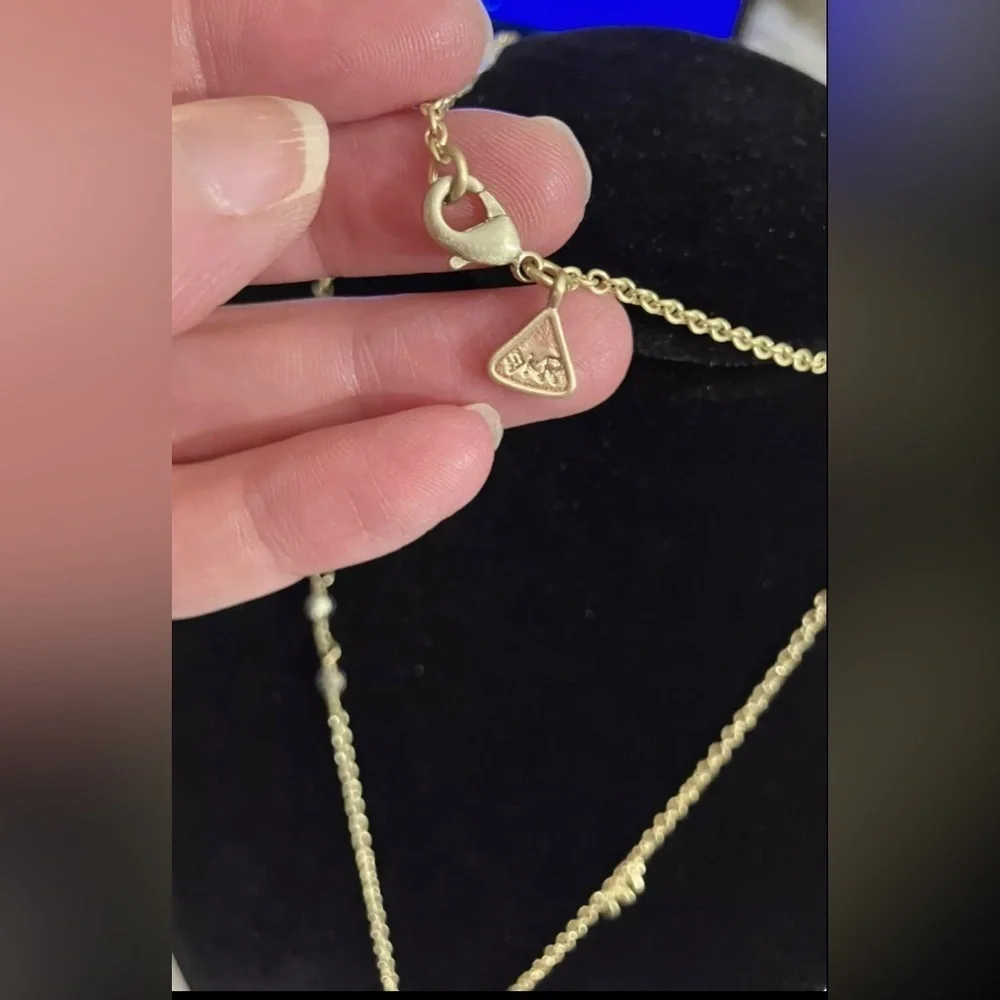 💫 SILPADA WEEKENDER Gold Pendant Made w/ Swarovski Crystal K&R Necklace Vintage